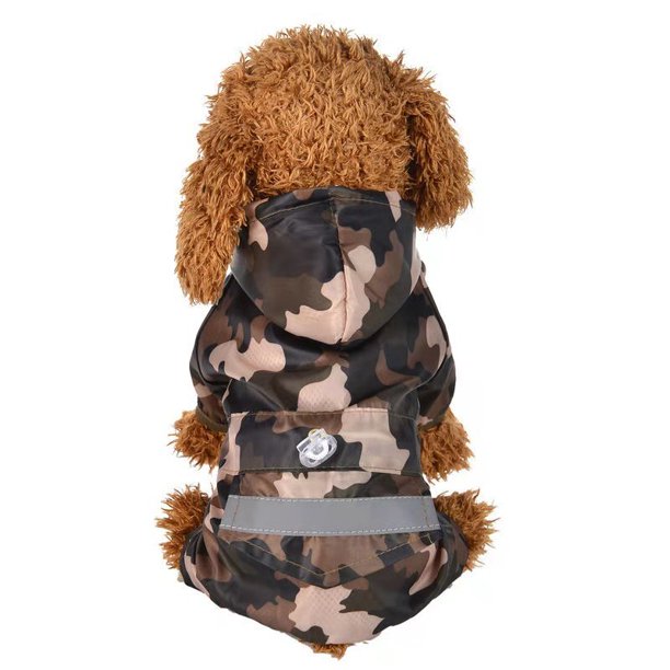 Chubasquero reflectante para perro, ropa para mascotas, mono impermeable, chaqueta Yorkie Poodle Bichon Pomeranian Schnauzer Corgi, abrigo