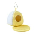 thumbnail image 1 of Casa nido para pájaros cálida, jaula para pájaros, ropa de cama, práctica y de fácil instalación con cojín, hamaca colgante, cobertizo para agapornis 21 cm x 21 cm x 21 cm, 1 of 8