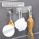 thumbnail image 4 of Adhesivo Cocina Baño Puerta Pared Bolsa de ropa Toalla Clave Gancho de acero inoxidable (#2), 4 of 8