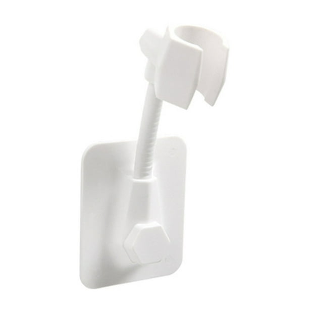 Soporte de cabezal de ducha giratorio de 360 ° Soporte de brazo de ducha autoadhesivo ajustable Sopo Tomshoo Blanco