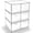 Style2-6Drawers, variant on Acrylic Makeup Organizer, 3 Pack Stackable Clear Storage Drawers for Baby Bottles Desk Organizers with 3 Drawers for Countertop Vanity Nursery Modular System for Cosmetics Jewelry