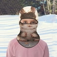 thumbnail image 3 of Cartoon 3D Cat Ski Face Guard with Ears Windproof Warm for Music Festivals Halloween Outdoor, 3 of 5