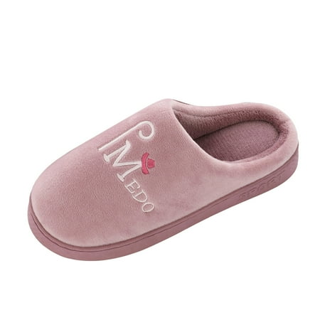 

Women s Slippers Size 8 Fashion Autumn And Winter Women Slippers Home Flat Non Slip Lightweight Plush Warm And Comfortable Solid Color On Indoor Outdoor House Shoes