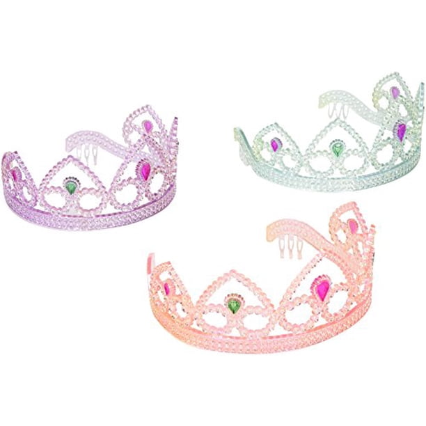 Glittery New Year's Eve Tiaras – Assorted Color Paper Crowns, 12 Pack For Parties & Photo Booths 1 thumbnail image