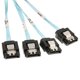 thumbnail image 3 of Cable FV SAS SFF-8643 A 4 SAS Host Cable Interno Para Apuntar Para Sólid perfke  cable de disco duro, 3 of 8