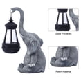 thumbnail image 3 of Figurina Elefante Ligera La Estatua Solar Creativa para El Jardín Del Patio Exterior (gris), 3 of 9