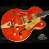 Gretsch G6120T Players Ed. Nashville Hollow Body Electric Guitar Orange Stain