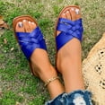 thumbnail image 6 of Hoshose New Summer Women Sandals Flat Heel Solid Color Non Slip Summer Fashion Outdoor Slide Sandals Comfortable, 6 of 9