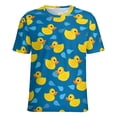 thumbnail image 5 of Rubber Ducks Splash Women's Short Sleeve Tops Casual Blouses T Shirt, 5 of 6