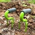 thumbnail image 7 of Triangular Design Soil Tiller, Wenini Heavy Duty Garden Loosening Fork Spike-Tooth Conical Structure, Ergonomic Hand Tiller for Weeding Aeration Planting with Sponge Cover, Green, 7 of 7
