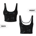 thumbnail image 5 of Xecao Game Time for Sports Bra with Removable Pads, Crop Tank Top Design, Women's Longline Sports Bra - Non-Wired - XX-Large, 5 of 9