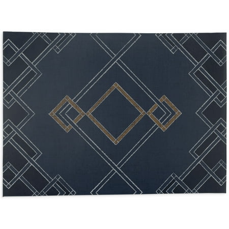 

Corlotta Navy Kitchen Mat by Kavka Designs