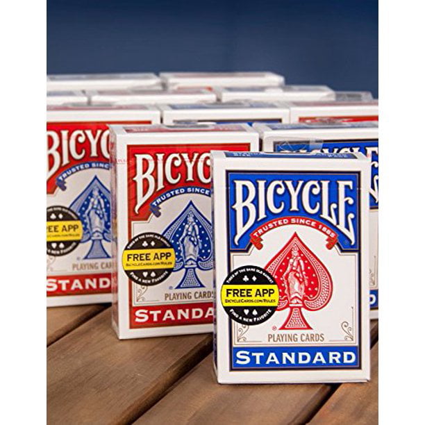 12 DECKS BEE STANDARD INDEX PLAYING CARDS 6 RED 6 BLUE SEALED BOX CASE USPCC NEW 