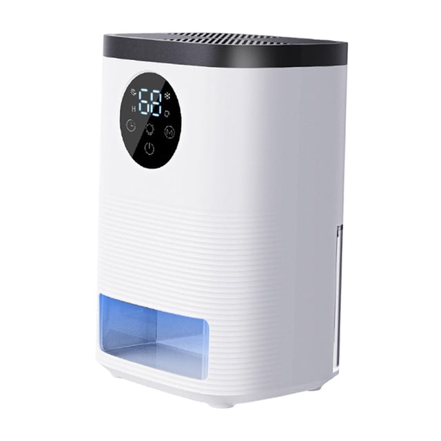 Deshumidificador doméstico, descongelación automática, mini deshumidificador eléctrico de 1400 ml y luz nocturna para garaje, dormitorio, sótano,