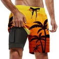 thumbnail image 1 of Men's Swim Trunks 5 Inch Inseam Gradient Mens Bathing Suits Loose Mens Swimsuit Swim Trunks Men Summer Beach Comfy Swimming Shorts for Men, 1 of 4