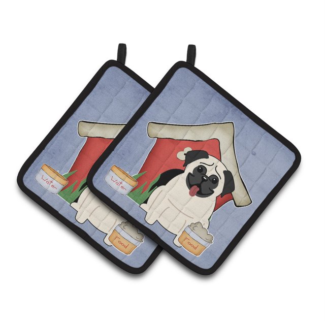 Soportes para Macetas Caroline's Treasures Pug Cream BB2758PTHD 7.5HX7.5W Multicolor