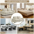 thumbnail image 3 of 3 Seater Sofa Couch with Storage Layer, Removable and Washable Cushion Cover, Modern Sofa-100 Sofa with Solid Frame up to 1200Lbs, Couches for Living Room, Beige Chenille, 3 of 5