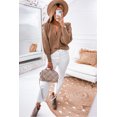 thumbnail image 3 of a.Jesdani Stylish Brown Puff Sleeve Sweater - Flattering Knit, Must-Have, 3 of 8