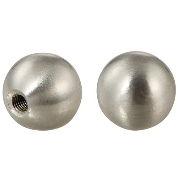 Aspen Creative 24029-22, Sphere Finial for Lamp Shade, Steel in Brushed Nickel Finish, 1" Height (2 Pack)