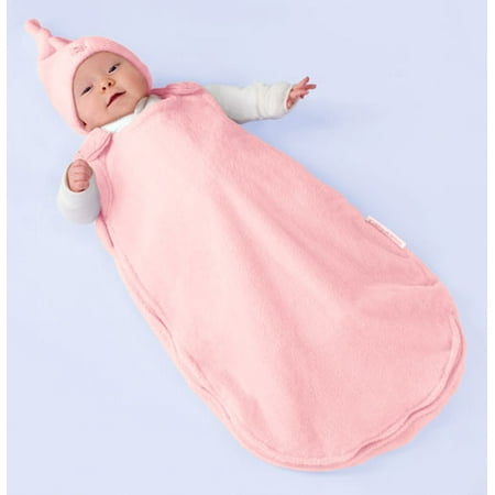 Kiddopotamus - BeddieBye Luxe Wearable Zip-Around Blanket & Cap, Pink