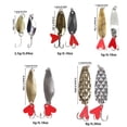 thumbnail image 4 of Splihome 10Pcs Fishing Metal Perch Freshwater Spoon Lure Kit Sequins Spinner Lures, 4 of 10