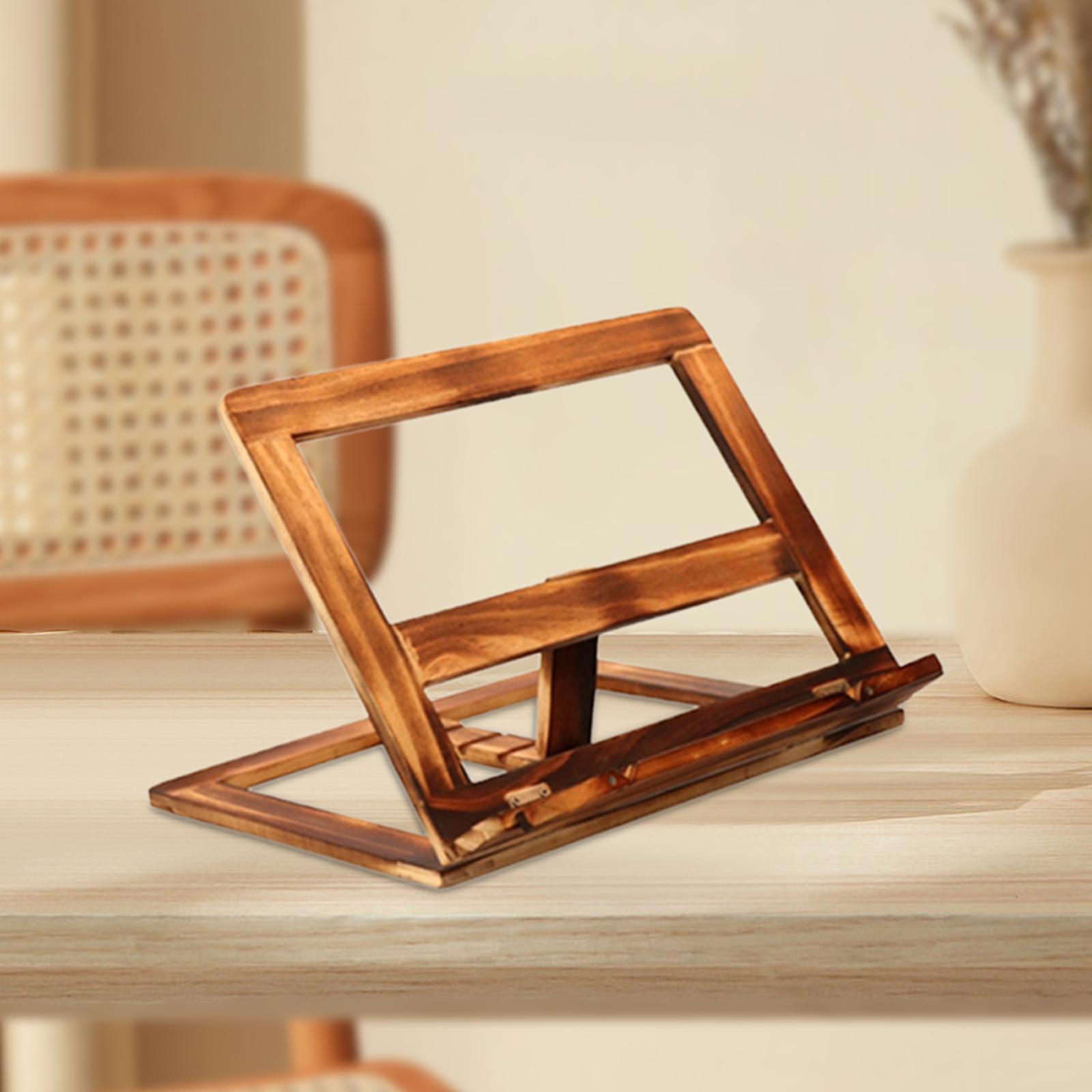 Large Wooden Book Stand Page Holder Clips Page Holders Multi Angle