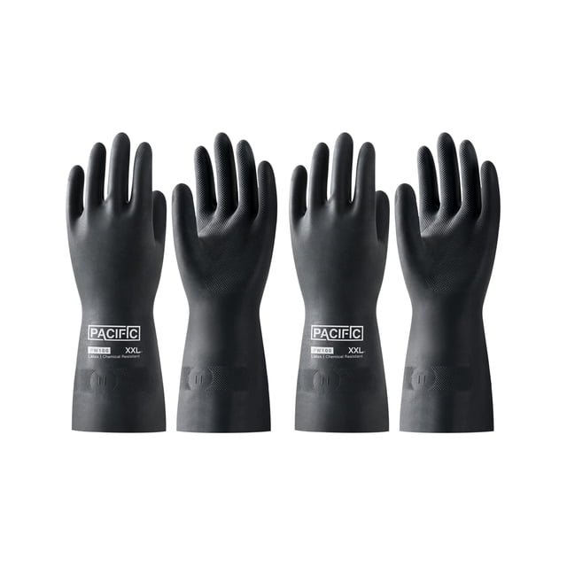 Guantes resistentes a productos químicos PACIFIC PPE Heavy Duty Rubber XXL