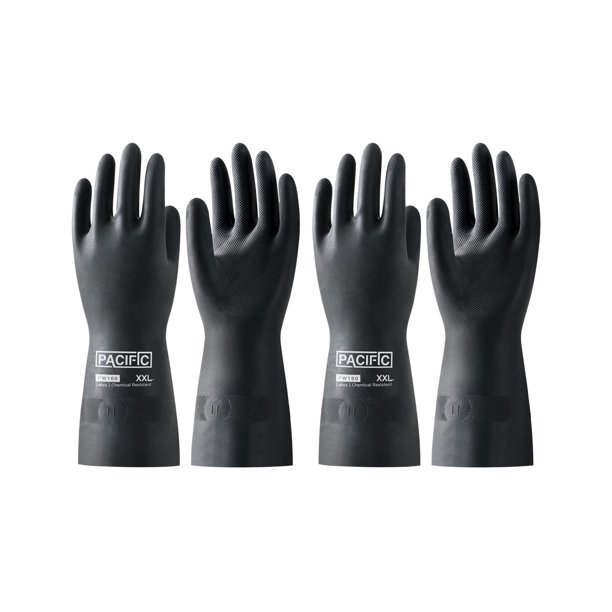 Guantes resistentes a productos químicos PACIFIC PPE Heavy Duty Rubber XXL