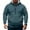 Navy, variant on SYMOID Men's Quarter Zip Hoodie with Zippered Pockets, Stretch Athletic Pullover for Workout & Casual Wear, Brown