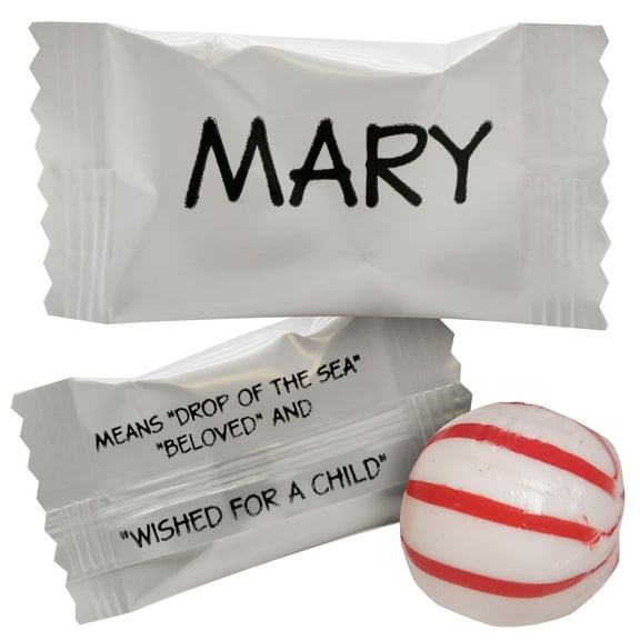 Naturejam 100count Mary written themed Peppermint Individually Wrapped for Girls Birthday Party Mix