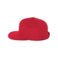 thumbnail image 2 of Yupoong 6089 Adult 6-Panel Structured Flat Visor ClassicSnapback Cap - Red, 2 of 5