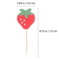 thumbnail image 2 of WHAMVOX Cupcake Toppers Fruit Theme Cake Decorations Anniversary 20Pcs 4.7x1.7in, 2 of 8