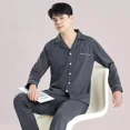 thumbnail image 1 of Pijama De Algodón Para Hombre, Pijama Con Botones, Pijama, 1 of 7