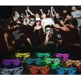 thumbnail image 5 of LINLIN LED Light Up Glasses, Neon Glasses LED Spiral Light Glasses Adjustable Flash Glasses with Wired Control Battery Case for Halloween Christmas Party, 5 of 6