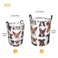thumbnail image 3 of Daiia Happy Dog Faces Collage Round Laundry Basket with Handles Thickened Waterproof Circular hamper,Dirty Clothes Storage Basket for Bedroom,Bathroom,College Dorm-Small, 3 of 6
