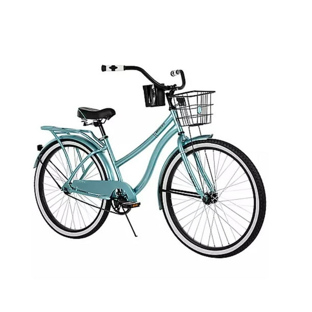 Huffy 26" Baypointe Women's Cruiser Bike with Basket, Pool Blue