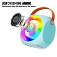 thumbnail image 6 of BONAOK Mini Karaoke Machine for Kids, Portable Bluetooth Karaoke Speaker with 2 Wilreless Microphones and Led Lights for Home Party, Birthday Gifts for Boys/Girls(Blue), 6 of 7