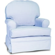 Cozy Round Back Glider Sky Blue Corduroy