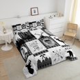 thumbnail image 3 of YST Rustic Patchwork Full Comforter Set For Boys,Black White Grey Plaid Animal Kids Comforter Hunting Bear Deer Quilt Set For Teen Men,Country Farmhouse Lodge Bed Set 2 Pillow Cases, 3 of 5