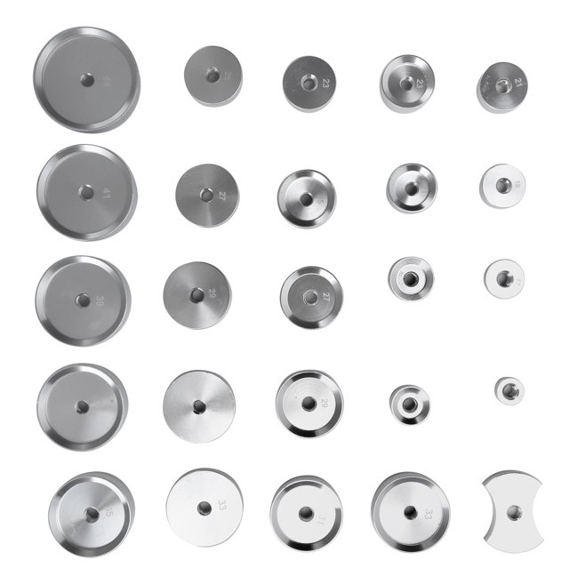 Watch Cover Pressing Machine Dies 25pcs Watch Capping Machine Dies Back Cover Pressing Aluminum Accessories For Watch Repair
