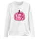 thumbnail image 4 of Tops de cáncer de mama de manga larga informales sueltos con estampado de cuello redondo para mujer Pompotops  gfhjh1571, 4 of 4