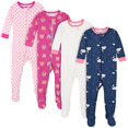 thumbnail image 1 of Pyjamas à Pieds pour Filles, Rêves Arc-en-Ciel Rose, 6 Mois, 1 of 2