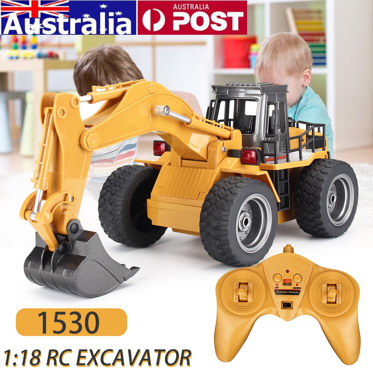 AU RC Excavator Car Remote Control Bulldozer Truck RTR Construction