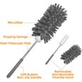 thumbnail image 3 of Microfiber Feather Duster,10in to 30 in - 1PCS Extendable Washable Mini Dusters, Detachable Cleaning Supplies for Office, Blinds, Furniture, Cars, Computer Keyboard, 3 of 7