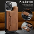 thumbnail image 3 of Magsafe Wallet for iPhone 17/16/15/14/13/12 Pro Max Plus Series, Card Holder Strong Magnetic Vegan PU Leather Wallet Stand with 7 Card Slots, RFID Blocking - Brown, 3 of 18