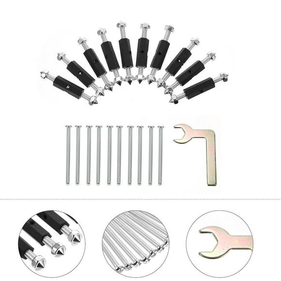 BRIGHTFUFU 2 Sets Electrical Junction Box Tools Steel Silver Wear Resistant Kit