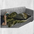 thumbnail image 6 of Tree Soft Flannel Fleece Blanket, Bench Under Timber Tree by Riverside Epic Countryside Rural Relaxing Resting Space Scenery, Cozy Plush for Indoor and Outdoor Use, 50" x 70", Green, by Ambesonne, 6 of 6
