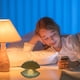 thumbnail image 5 of Lámpara de noche de cerámica, decoración de escritorio, luz de concha, lámpara de mesilla de estilo europeo, blanca, 5 of 7