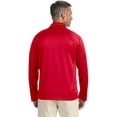 thumbnail image 3 of DG440 Devon & Jones Men's Stretch Tech-Shell Compass 1/4 Zip Sweatshirt Red L, 3 of 3