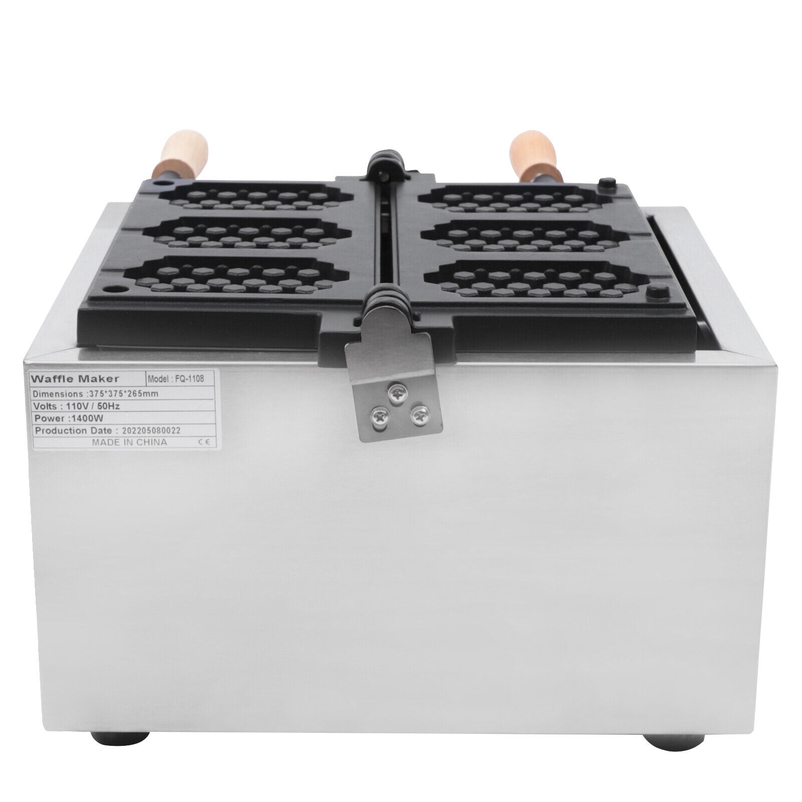 Honeycomb Shape Waffle Maker, Holding 3 Waffles Countertop Waffle Maker Baker, 1400W 14.96*16.54*16.54in Electric Waffle Maker Machine for Commercial Household